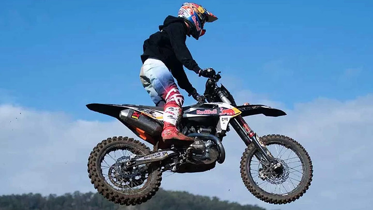 Ο Jack Miller σε αγώνα motocross στην Αυστραλία