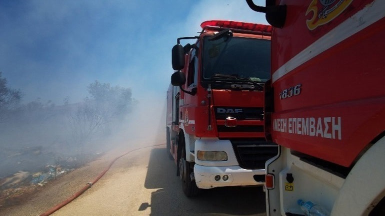 Πυρκαγιά σε χορτολιβαδική έκταση στο Πανόραμα Παλλήνης