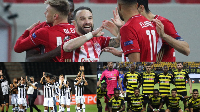 Στη μάχη του Β’ προκριματικού γύρου του Champions League και του Conference League Ολυμπιακός, ΠΑΟΚ και Άρης