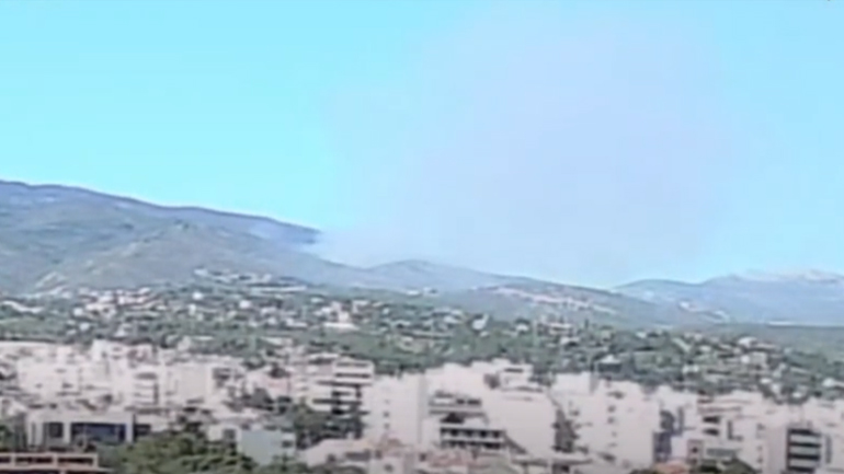 Βίντεο δείχνει το σημείο που ξεκίνησε η πυρκαγιά στην Πεντέλη
