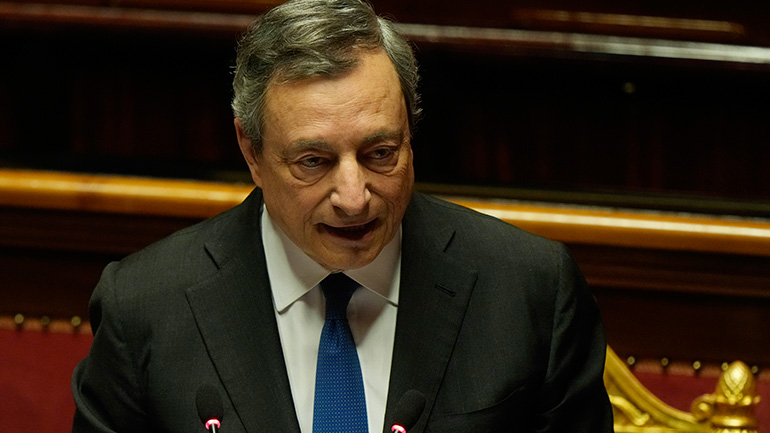 Μ. Ντράγκι: «Ζητώ ψήφο εμπιστοσύνης» από τη Γερουσία