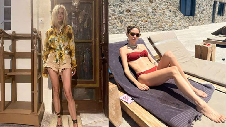 Σοφία Καρβέλα: Το φωτογραφικό άλμπουμ από τις διακοπές της στη Μύκονο