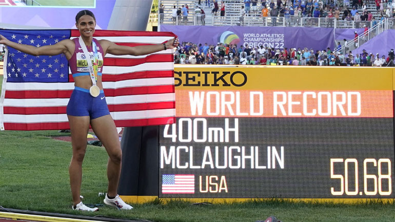 Ασύλληπτο παγκόσμιο ρεκόρ στο Όρεγκον από την ΜακΛάφλιν με 50.68 στα 400 μ. με εμπόδια