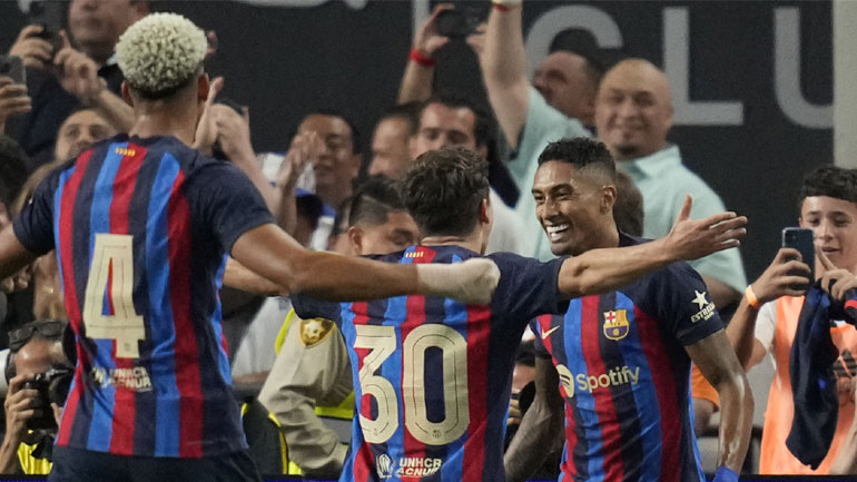Φιλική νίκη (1-0) της Μπαρτσελόνα επί της Ρεάλ στο Λας Βέγκας με γκολάρα του Ραφίνια!