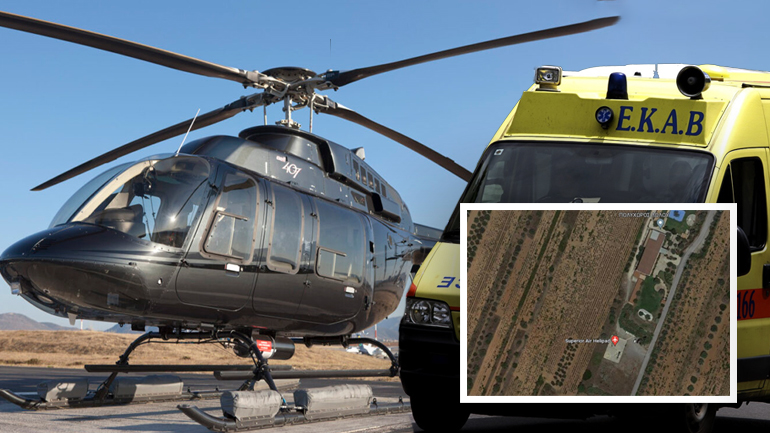 Δυστύχημα με ελικόπτερο στα Σπάτα