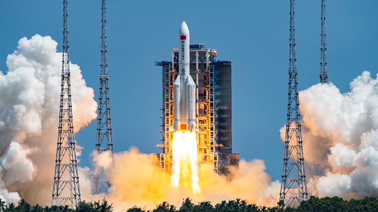 Η Κίνα εκτόξευσε τον δεύτερο θαλαμίσκο του διαστημικού σταθμού της Η Κίνα εκτόξευσε τον δεύτερο θαλαμίσκο του διαστημικού σταθμού της