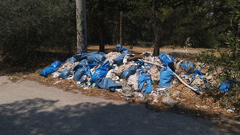 Κίνδυνος – θάνατος στην Κηφισιά και στον Διόνυσο από τα σκουπίδια και τα βουνά ξερών ξύλων