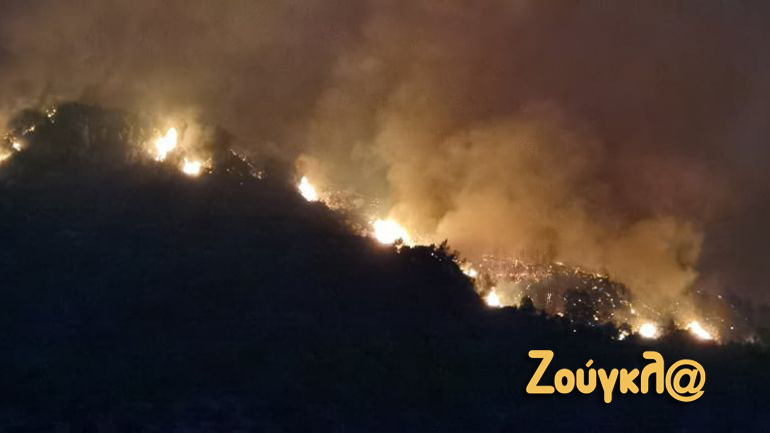 Ηλεία: Μάχη με τις φλόγες να μην περάσουν στα χωριά