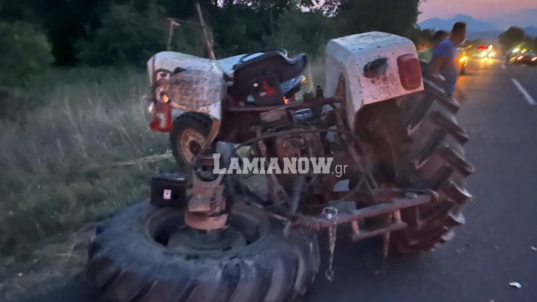 Φθιώτιδα: Τροχαίο με τρακτέρ και φορτηγάκι – Καραμπόλα οχημάτων