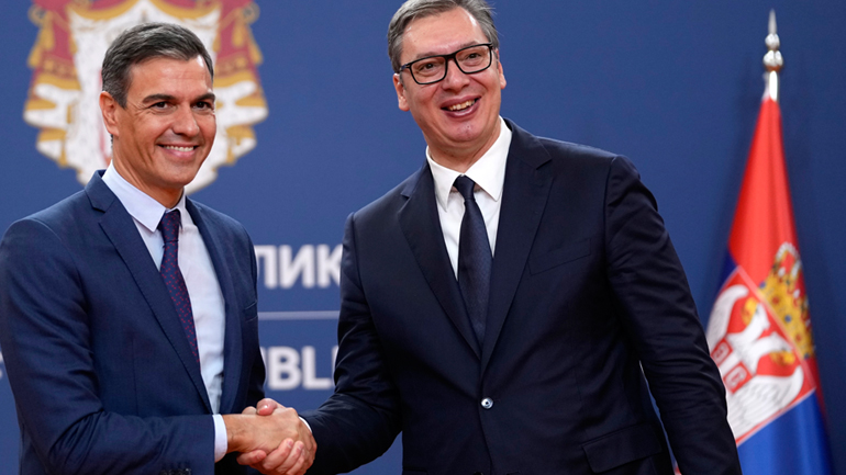 Πέδρο Σάντσεθ: Η Ισπανία υποστηρίζει την Σερβία στο ζήτημα του Κοσόβου