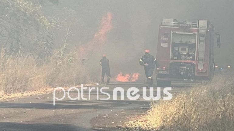 Πύργος: Μεγάλη φωτιά κοντά στο Ποτόκι