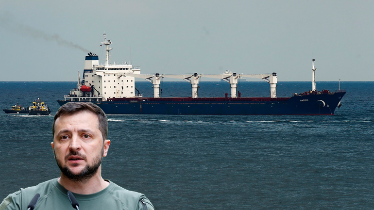 Ζελένσκι: Το πρώτο φορτίο εξαγωγών σιτηρών δεν είναι τίποτα, η οικονομία είναι σε κώμα