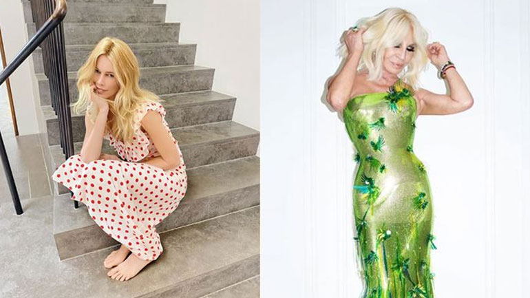 Claudia Schiffer – Donatella Versace: Απολαμβάνουν τις διακοπές τους στα ελληνικά νησιά