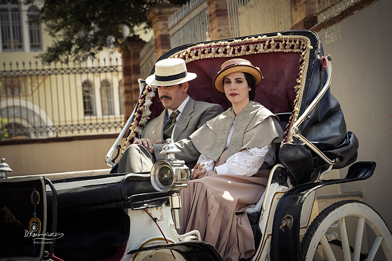 Γιώργος Τριανταφυλλίδης (Γεώργιος Παπανδρέου), Μαρία Παπαφωτίου (Κυβέλη) σε νεαρή ηλικία