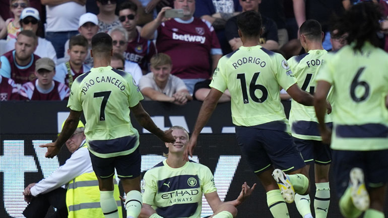 Μάντσεστερ Σίτι: Άνοιξε λογαριασμό στην Πρέμιερ Λιγκ ο Χάαλαντ