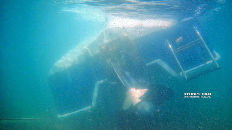 Ναύπλιο: Τα ισχυρά μελτέμια βούλιαξαν ταχύπλοο σκάφος