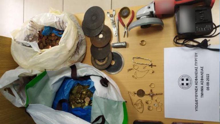 Συνελήφθη άνδρας στην Ηλεία για κλοπές σε Ιερούς Ναούς Συνελήφθη άνδρας στην Ηλεία για κλοπές σε Ιερούς Ναούς