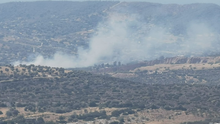 Μεγάλη κινητοποίηση της Πυροσβεστικής για φωτιά στο Κορωπί