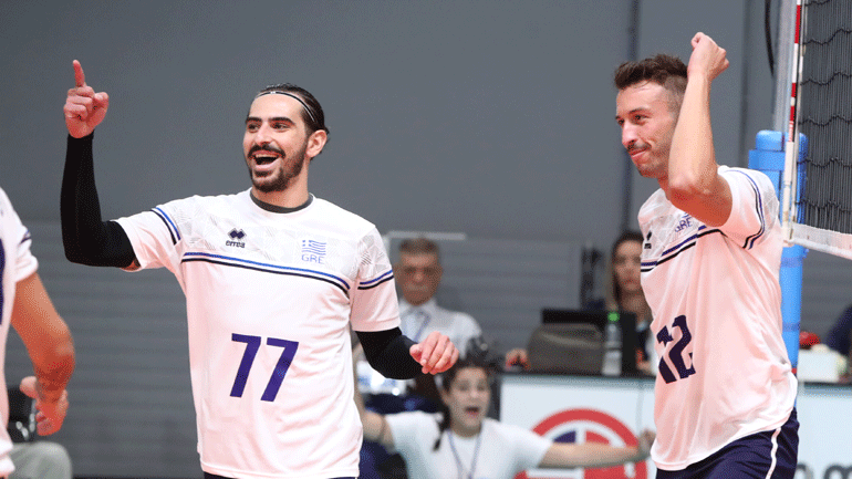Βόλεϊ: Παρέμεινε πρώτη η Ελλάδα, 3-0 την Κύπρο