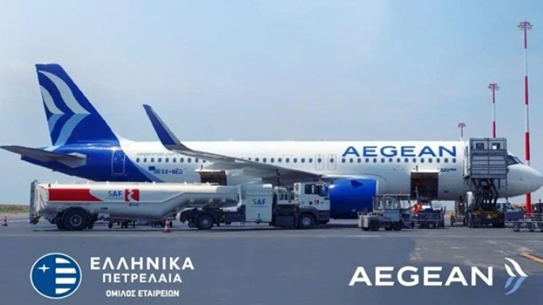 Πτήσεις με βιώσιμα αεροπορικά καύσιμα (SAF) και από το αεροδρόμιο της Αθήνας, από την AEGEAN και τα ΕΛΛΗΝΙΚΑ ΠΕΤΡΕΛΑΙΑ