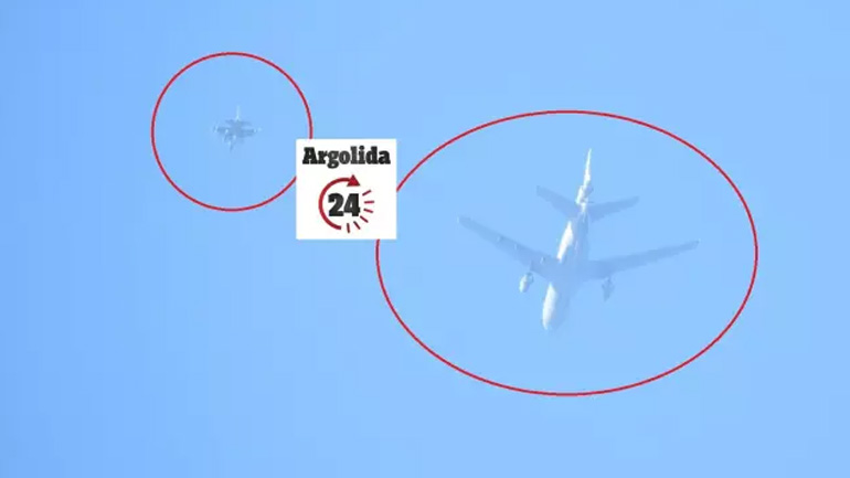 Aπόπειρα αναχαίτισης πολιτικού αεροσκάφους πάνω από την Αργολίδα