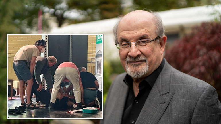 Μαχαίρωσαν στη Νέα Υόρκη τον συγγραφέα Σαλμάν Ρούσντι