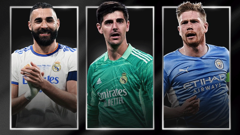 UEFA: Μπενζεμά, Κουρτουά και Ντε Μπρόινε οι υποψήφιοι για τον κορυφαίο της χρονιάς