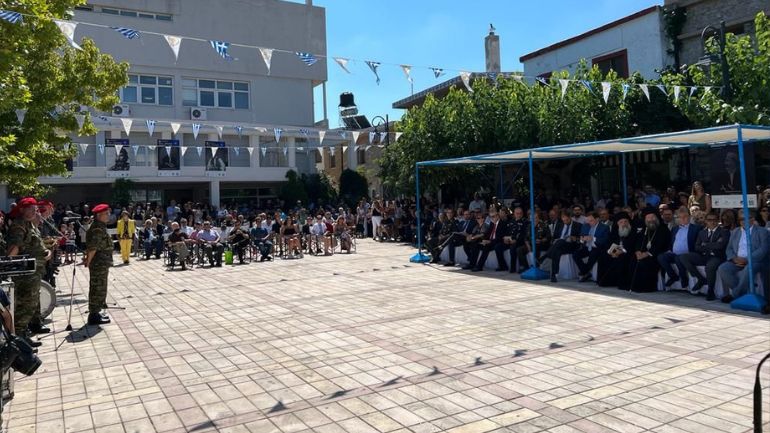 Τιμήθηκε στα Ανώγεια η 78η επέτειος του ολοκαυτώματος από τα ναζιστικά στρατεύματα