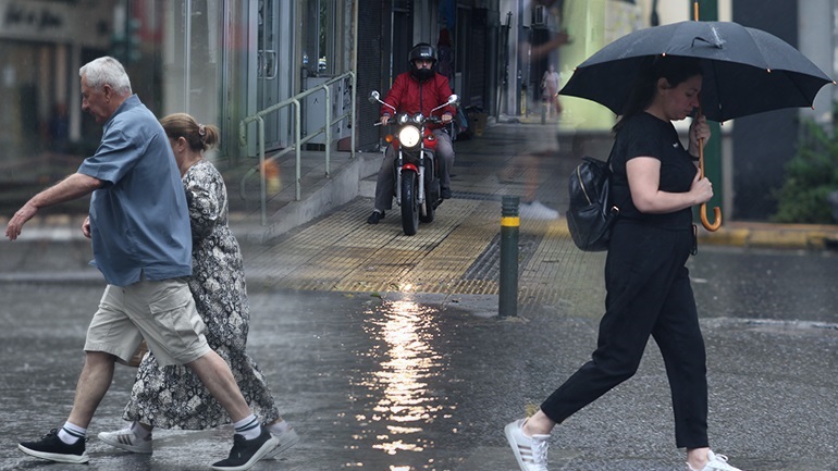 Καιρός: Άστατος με βροχές και καταιγίδες την Κυριακή – Πού θα είναι έντονα τα φαινόμενα