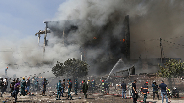 Αρμενία: Δυνατή έκρηξη σε μεγάλη αγορά του Ερεβάν