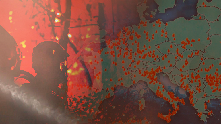 Θλιβερό ρεκόρ καμένων εκτάσεων στην Ευρώπη