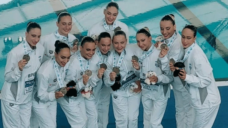 Καλλιτεχνική κολύμβηση: Χάλκινο μετάλλιο για την Ελλάδα στο κόμπο