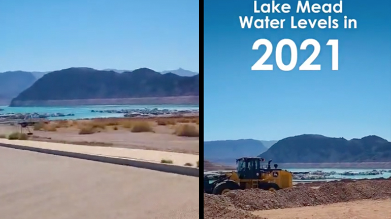Η πτώση της στάθμης του νερού στη λίμνη Mead (1980-2022) 