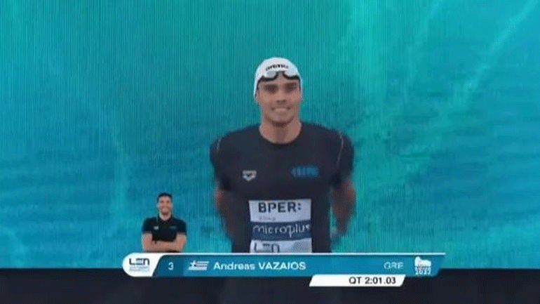 Ευρωπαϊκό υγρού στίβου: Στον τελικό των 200μ. μικτή ατομική ο Βαζαίος, 11ος με ρεκόρ ο Γιουρτζίδης