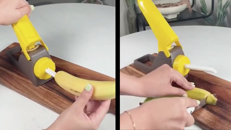 Πώς θα γεμίσεις μια μπανάνα με σοκολάτα