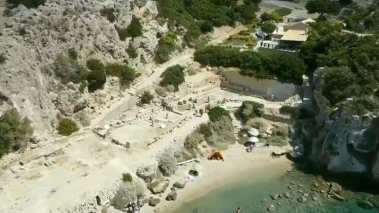 Το Ηραίο της Περαχώρας, ένας υπέροχος αρχαιολογικός χώρος από ψηλά