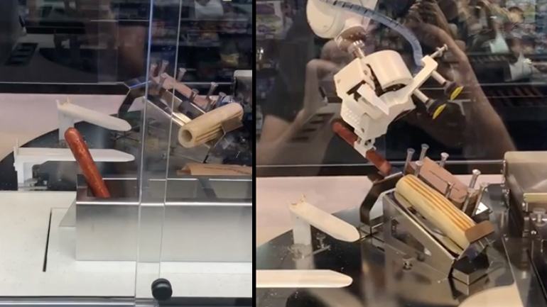 Ένα ρομπότ φτιάχνει χοτ-ντογκ