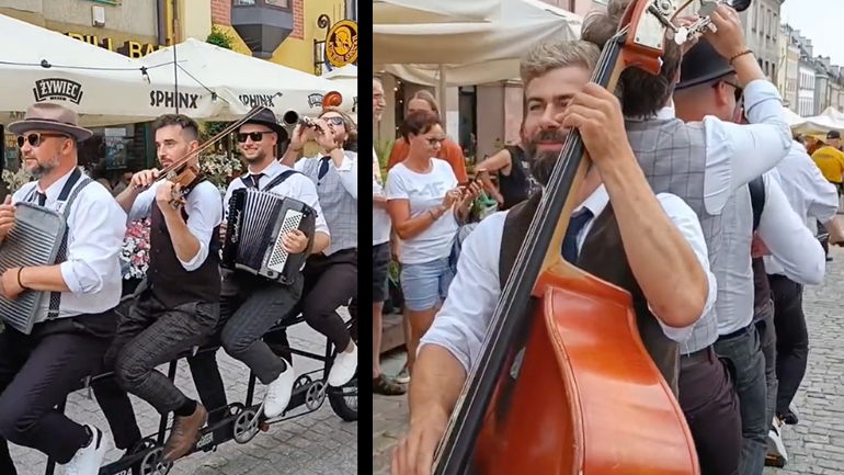 Ορχήστρα σε ποδήλατο