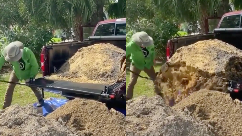 Γρήγορο ξεφόρτωμα άμμου 