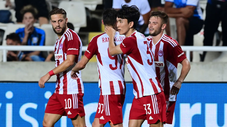 Για τη νίκη και την πρόκριση στους ομίλους του Europa League ο Ολυμπιακός κόντρα στον Απόλλωνα Λεμεσού