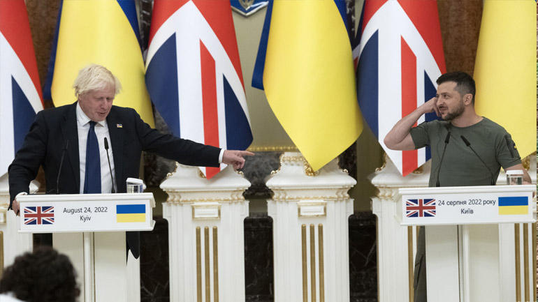 Ουκρανία: Στο Κίεβο ο Μπόρις Τζόνσον για την Ημέρα της Ανεξαρτησίας