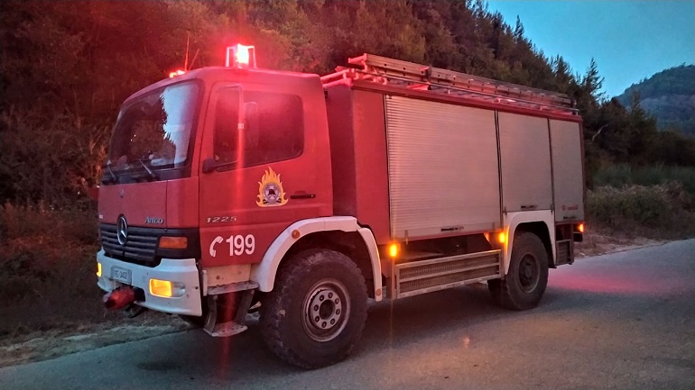 Ηλεία: Πυρκαγιά από κεραυνό σε δασική έκταση κοντά στην Κρεμαστή