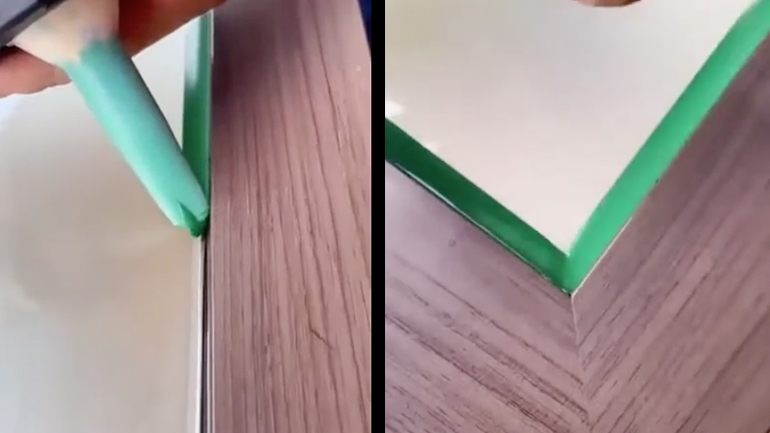 Στρώση σιλικόνης σε παράθυρο