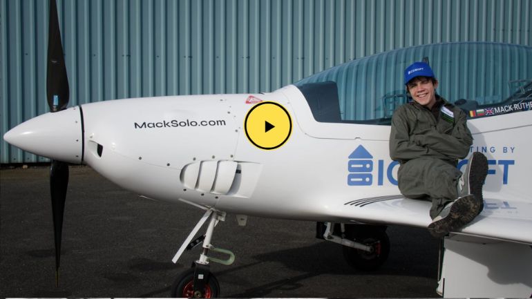 Ο Βελγοβρετανός Μακ Ράδερφορντ έγινε στα 17 του ο νεότερος πιλότος που έκανε μόνος του τον γύρο του κόσμου