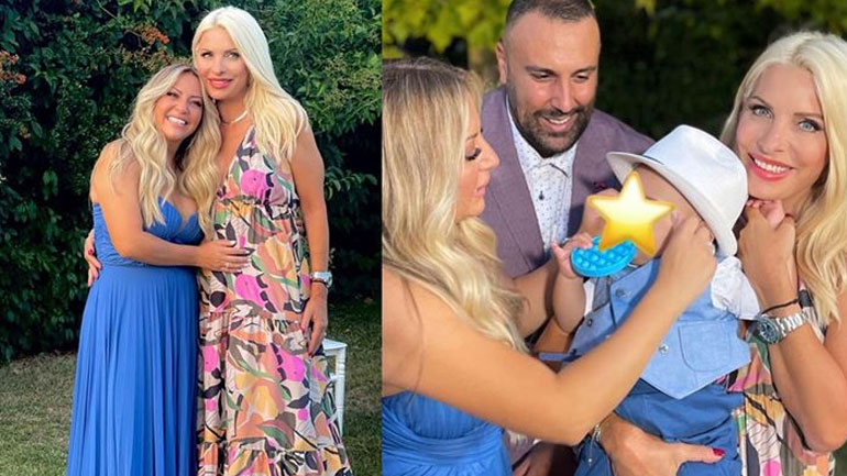 Ελένη Μενεγάκη: Εντυπωσιακή εμφάνιση στη βάπτιση του γιου στενής της συνεργάτιδας