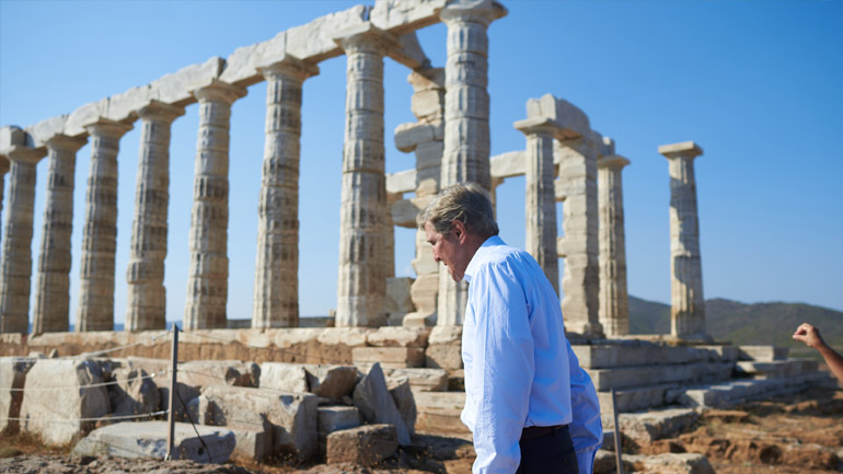Σούνιo: Δηλώσεις Τζον Κέρι από τον Ναό του Ποσειδώνα