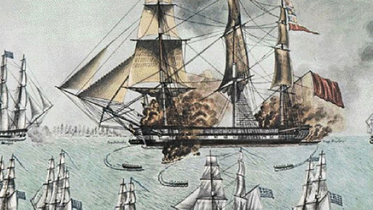 H Ναυμαχία του Γέροντα, μία από τις σημαντικότερες ναυτικές επιχειρήσεις της Επανάστασης του 1821