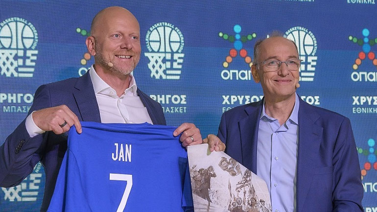 Γιαν Κάρας, Διευθύνων Σύμβουλος ΟΠΑΠ, Βαγγέλης Λιόλιος, Πρόεδρος της Ελληνικής Ομοσπονδίας Καλαθοσφαίρισης