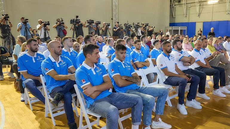 Ο ΟΠΑΠ εύχεται «καλή επιτυχία» στην Εθνική Ομάδα Μπάσκετ σε μία ξεχωριστή εκδήλωση