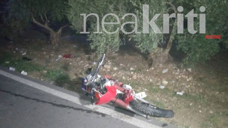 Νεκρός 34χρονος  δικυκλιστής σε τροχαίο στο Ρέθυμνο